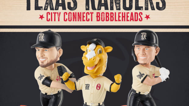 Texas Rangers City Connect Bobbleheads