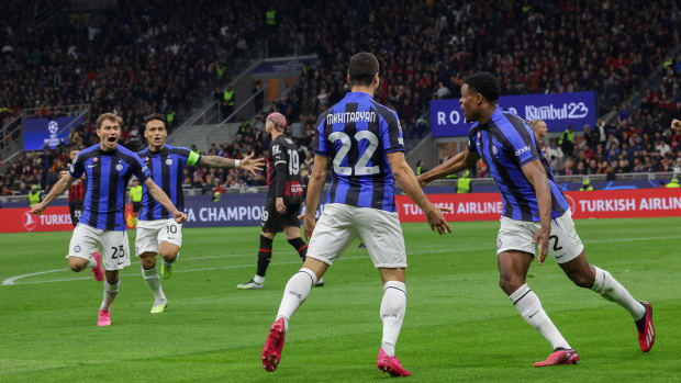 Inter Milan celebrate a goal