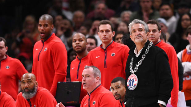 Ted Leonsis by Wizards Bench