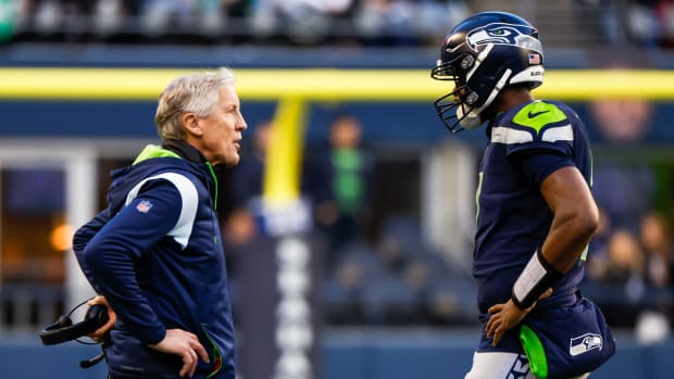 Pete Carroll and Geno Smith