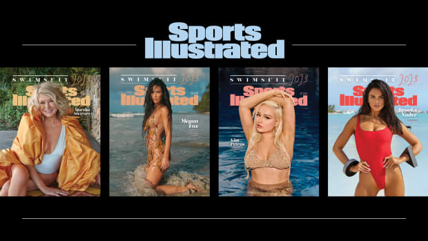 The four SI Swimsuit cover models for 2023 are Martha Stewart, Megan Fox, Kim Petras and Brooks Nader.
