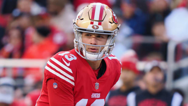 49ers quarterback Brock Purdy is throwing without pain since having surgery on his shoulder.