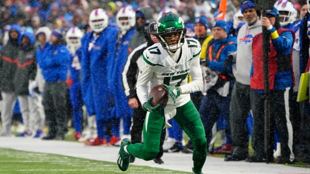 Jets WR1 Garrett Wilson at Buffalo in 2022