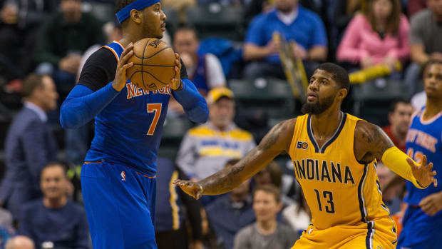Carmelo Anthony New York Knicks Indiana Pacers Paul George