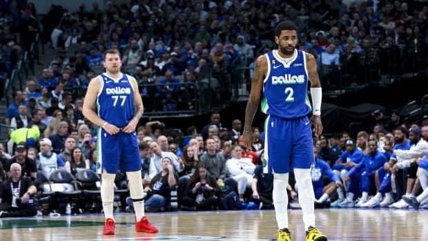 Watch: Mavericks' Kyrie Irving, Grizzlies' Dillon Brooks have awkward jersey  exchange