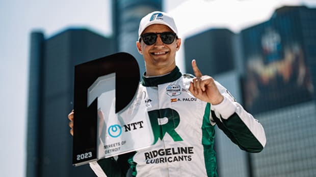 After taking the pole for last Sunday's Indianapolis 500, Alex Palou captures his second consecutive pole for Sunday's inaugural temporary street course race in downtown Detroit. Photo courtesy IndyCar.