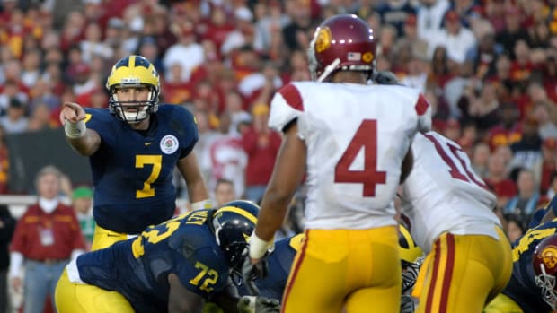 Michigan and USC face off at the 2007 Rose Bowl. The two will be Big Ten rivals starting in 2024.