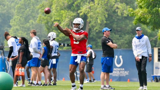 Indianapolis Colts rookie quarterback Anthony Richardson during mandatory minicamp.