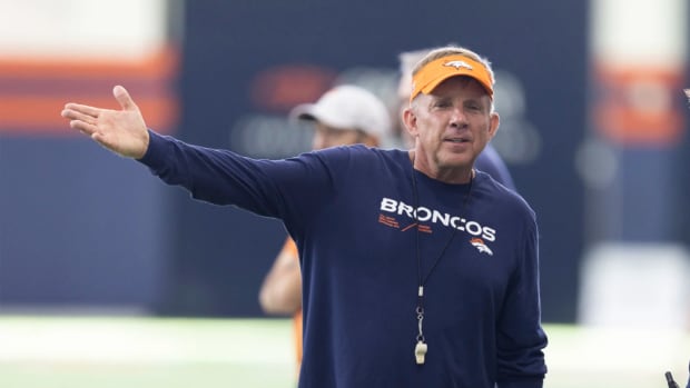 Denver Broncos head coach Sean Payton during mandatory minicamp.