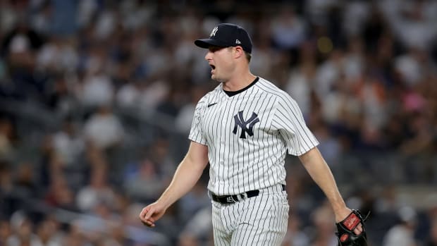 Yankees ace Gerrit Cole pitched a brilliant 7.1 innings to pick up his eighth win of the year.