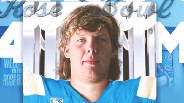 Class of 2024 offensive tackle Jensen Somerville announces verbal commitment to UCLA football on Twitter.