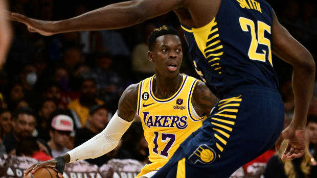 Dennis Schroder Jalen Smith Indiana Pacers Los Angeles Lakers