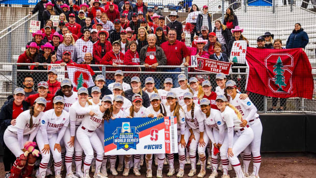 Stanford softball at the WCWS