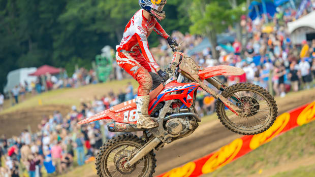 Jett Lawrence has been perfect thus far in the Motocross season. He looks to extend his winning streak this weekend at Buchanan, Michigan. Photo courtesy Align Media.