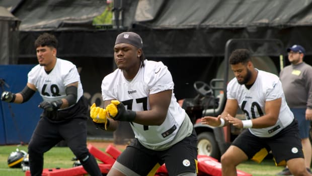 Pittsburgh Steelers left tackle Broderick Jones