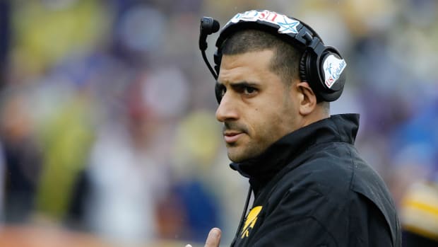 Dennis “DJ” Hernandez during his time as a graduate assistant at Iowa in 2014.
