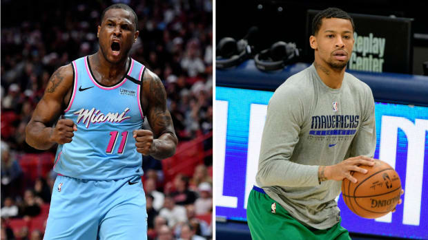 Former NBA guards Dion Waiters and Trey Burke