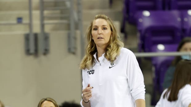TCU Women's Basketball head coach Raegan Pebley