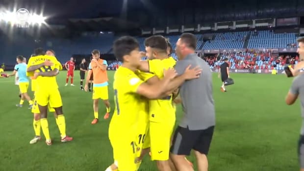 Villarreal B celebrate promotion to the Second Division