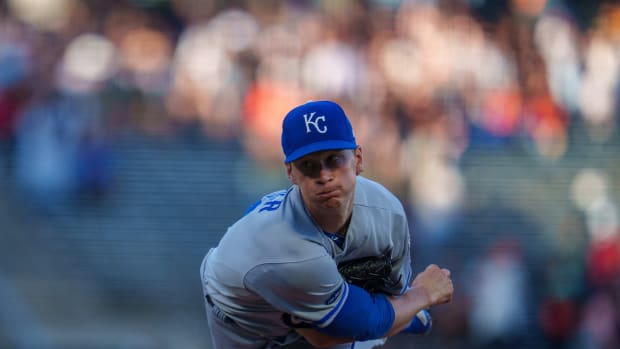 Jun 13, 2022; San Francisco, California, USA; Kansas City Royals starting pitcher Brady Singer (51) delivers a pitch during the first inning against the San Francisco Giants at Oracle Park. Mandatory Credit: Neville E. Guard-USA TODAY Sports
