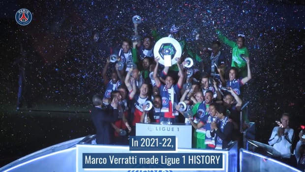 Marco Verratti's historic record in Ligue 1