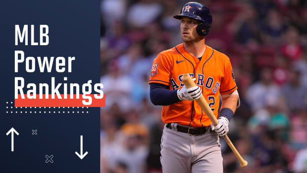 Graphic featuring Alex Bregman of the Astros with the words MLB Power Rankings