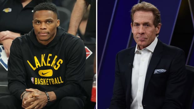 Lakers point guard Russell Westbrook and Fox Sports personality Skip Bayless got into a twitter feud.