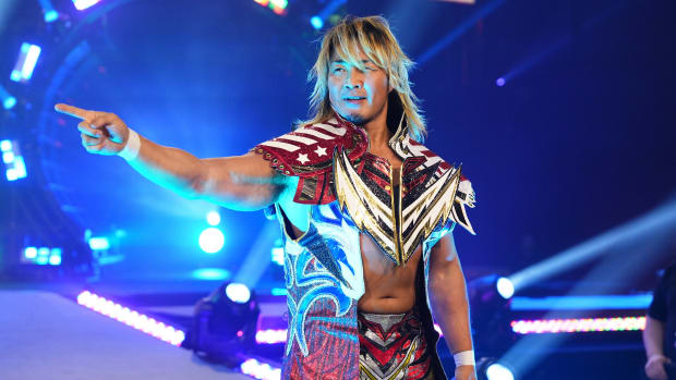 Hiroshi Tanahashi makes his entrance on AEW Dynamite