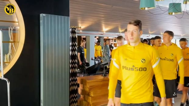 Young Boys arrive at the training camp