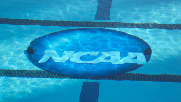 Pool surface at the NCAA championships