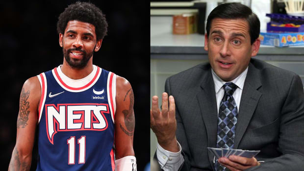 Kyrie Irving and Steve Carell as Michael Scott from ‘The Office’