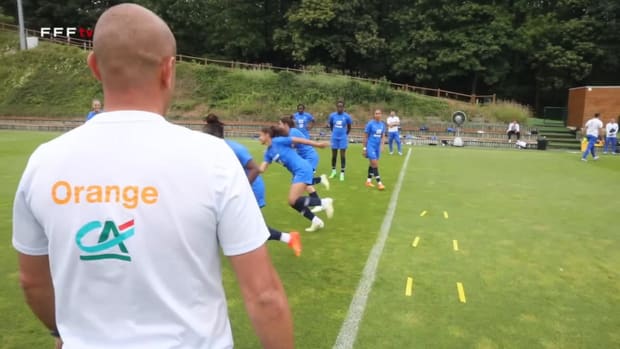 Last training sessions of the French women's team in Clairefontaine