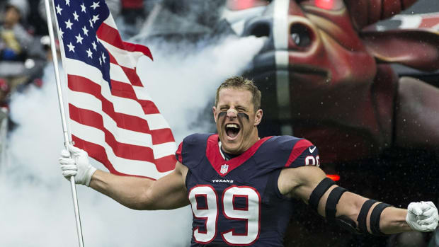 Texans - Watt and Flag