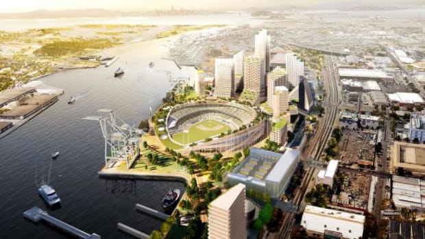 Proposed Oakland A's waterfront ballpark