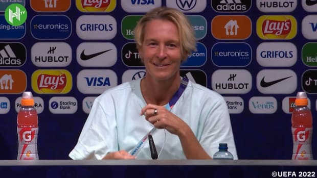 Germany's coach Martina Voss-Tecklenburg won't reveal her tactics against Spain to journalists
