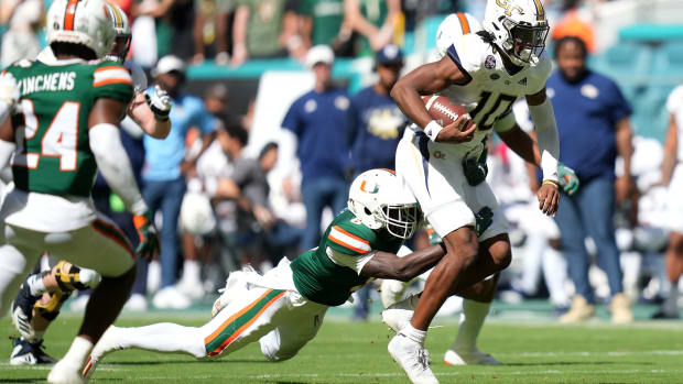 Georgia Tech Quarterback Jeff Sims vs Miami