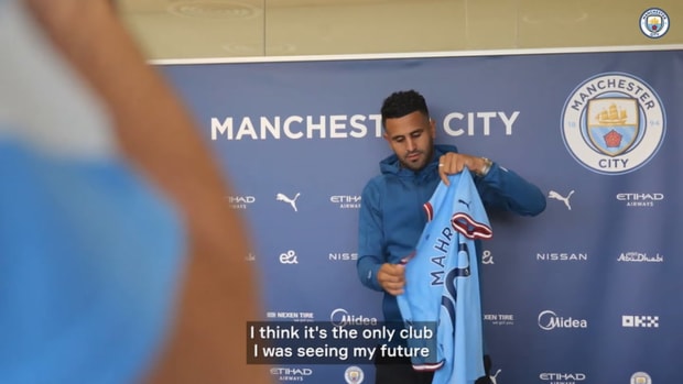 Mahrez on his contract extension: 'Man City is the only club I was seeing my future with'