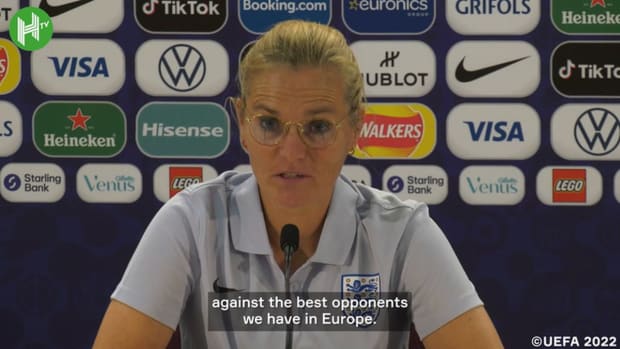 Sarina Wiegman: 'You talk about pressure, we talk about football'