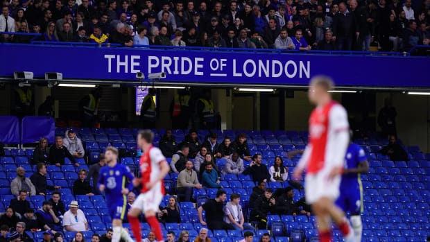 There were almost 10,000 empty seats at Stamford Bridge for Chelsea vs Arsenal in April 2022