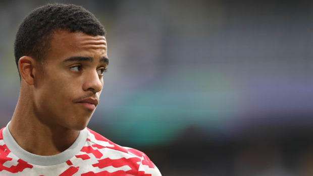 Manchester United forward Mason Greenwood pictured in September 2021