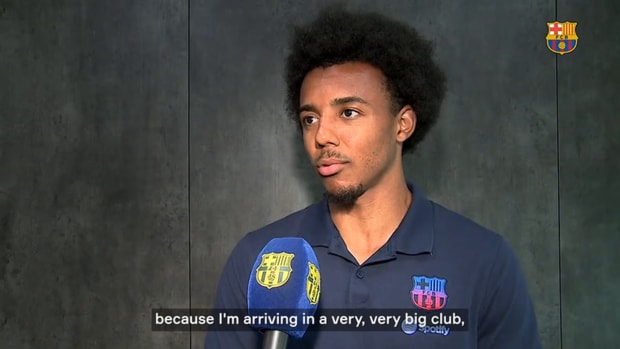 Kounde's first words as a Barça player