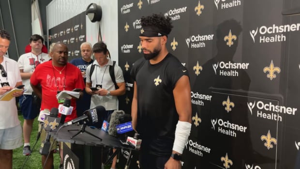 Chris Olave at Day 7 of Saints Training Camp