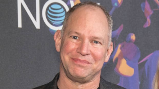 ESPN sports analyst Matthew Berry poses backstage during the DIRECTV NOW Super Saturday Night in 2018.