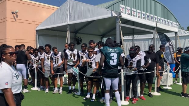 Eagles leave field following one of hottest practices of training camp on Aug. 4, 2022