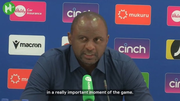 Vieira frustrated with missed chances against Arsenal