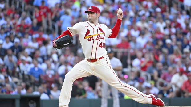 St. Louis Cardinals SP Jordan Montgomery pitches against New York Yankees