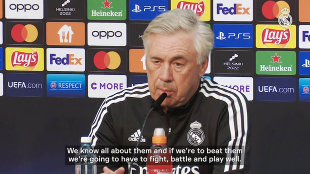Carlo Ancelotti: 'We'll have to battle and fight if we're to beat Eintracht'