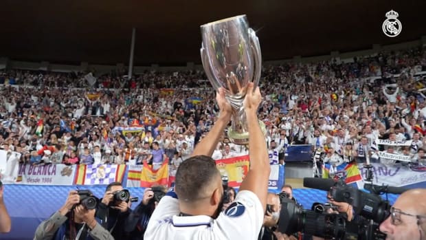 Behind The Scenes: Real Madrid's celebrations of their fifth trophy of the UEFA Super Cup