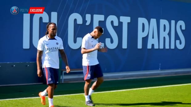 Messi and Mbappé last training session before Montpellier