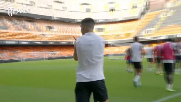 Valencia's open training session at Mestalla